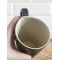 Kubek ceramiczny 380 ml czarny w paprotkę SM